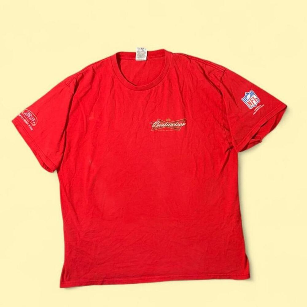 Vintage red budweiser beer shirt
